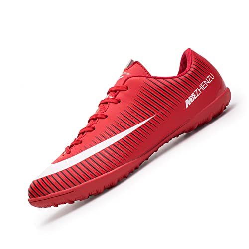 Zapatos de Tacos de fútbol para Hombre Zapatos de fútbol Profesionales para Hombres y niños Zapatillas de césped sintético con Cordones