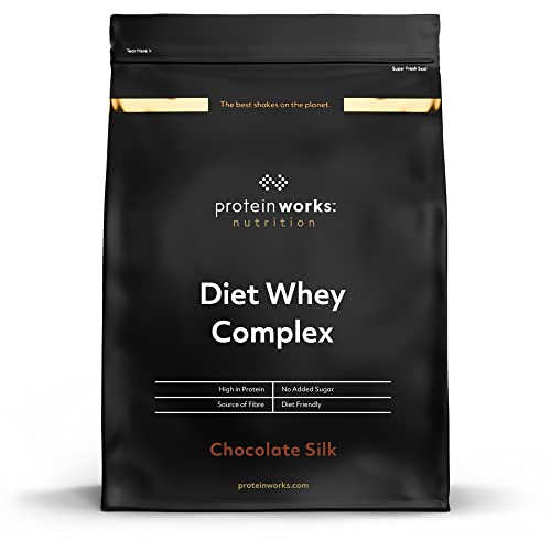 Protein Works| Diet Whey Complex para perder peso | Batido de proteína whey dietético | , Sabor Chocolate, 1 kg