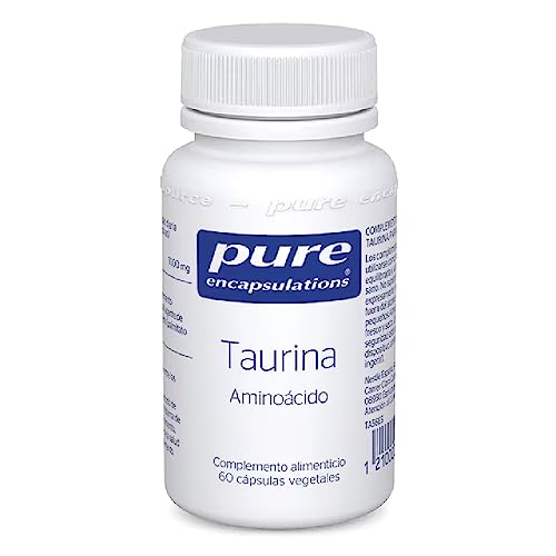 PURE ENCAPSULATIONS Taurina, Aminoácido abundante en músculo, corazón y retina, 60 Cápsulas Vegetales