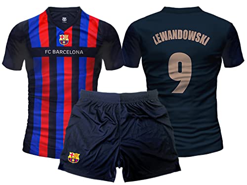 Roger's Robert Lewandowski. Kit Blaugrana personalizado número 9. Réplica oficial autorizada para adultos y niños.
