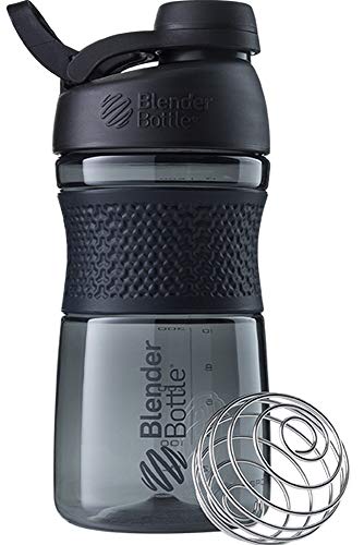 Blender Bottle Sportmixer Twist Black Botella mezcladora, Unisex Adulto, 590ml