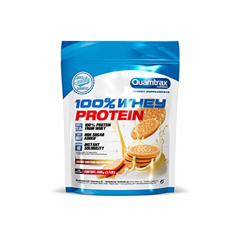 Quamtrax Nutrition - 100% Whey protein - Choco - 500 gr - Rico en Aminoácidos que ayudan la Recuperación Muscular después del entrenamiento.