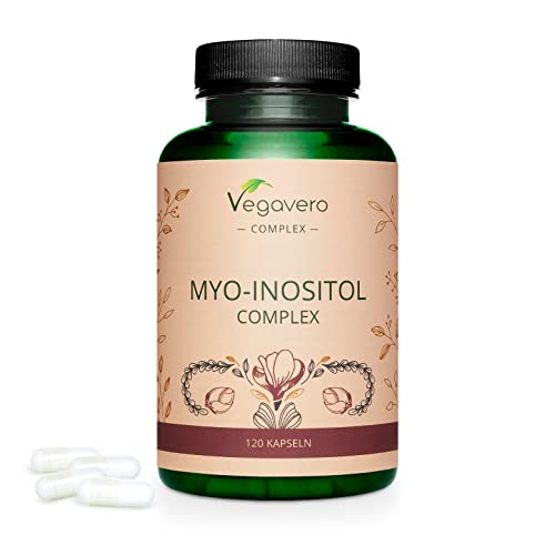 Myo Inositol Vegavero® | PCOS | Con D-Chiro + 5-MTHF + Vitaminas | OVARIOS POLIQUÍSTICO | Sin Aditivos | 120 Cápsulas
