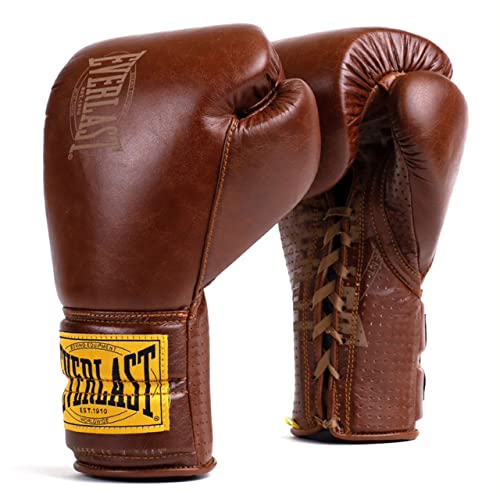 Everlast Guantes de Boxeo Unisex para Adultos, 1910, Color marrón, 16 oz