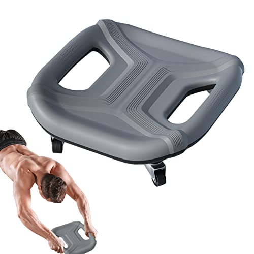 Placas musculares abdominales | fitness para principiantes Ejercicio placa deslizante, diseño unisex cuatro ruedas entrenamiento abdominal