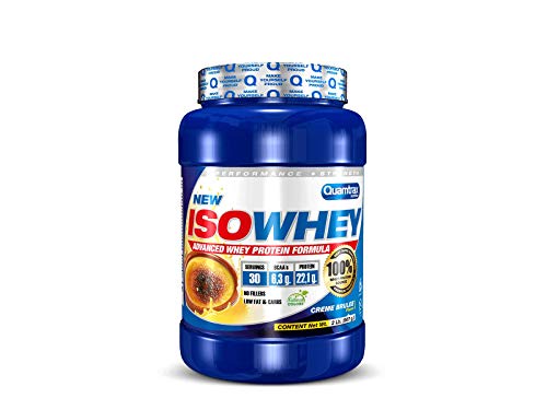 Quamtrax Nutrition - Iso Whey - Proteínas de Suero de Leche Aislado - con sabor a Banana, 907 gr (Creme Brulee, 907gr)