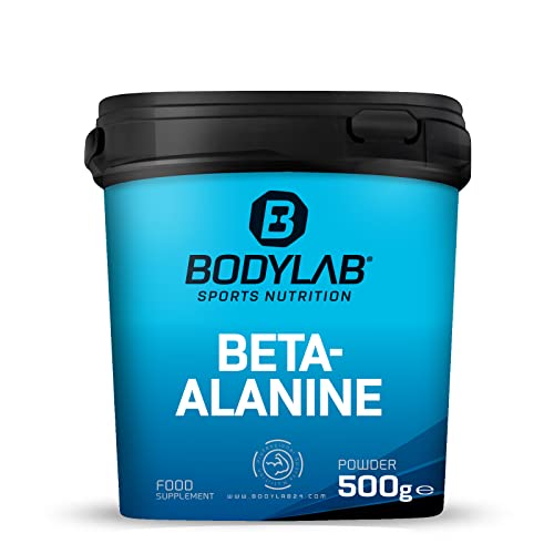 Bodylab24 Beta-Alanina en polvo 500g, polvo de beta-alanina 100% puro, sin más aditivos, nutrición deportiva para mejorar el rendimiento