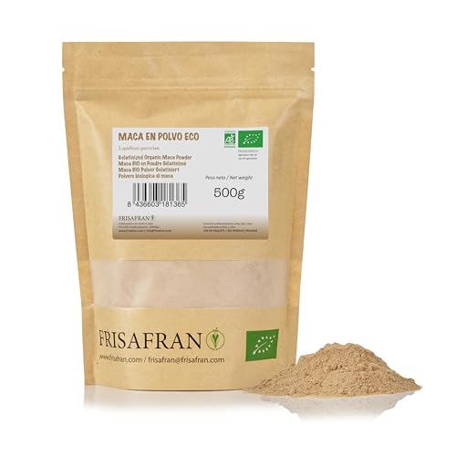 FRISAFRAN - Maca Gelatinizada Orgánica en Polvo - 500 Gr