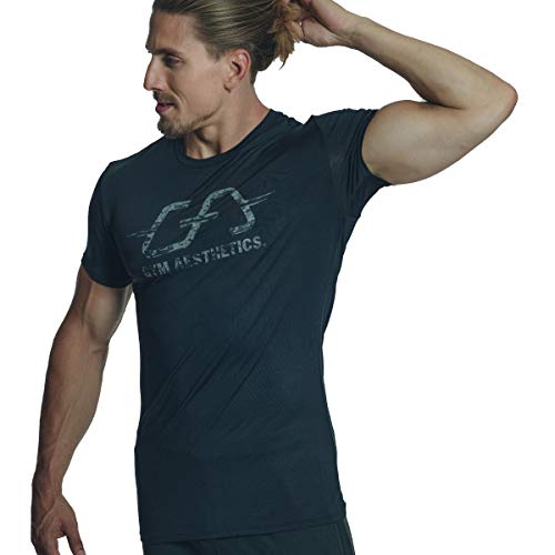 GYM AESTHETICS | Camiseta Ajustada para Hombre con Intensidad de Entrenamiento