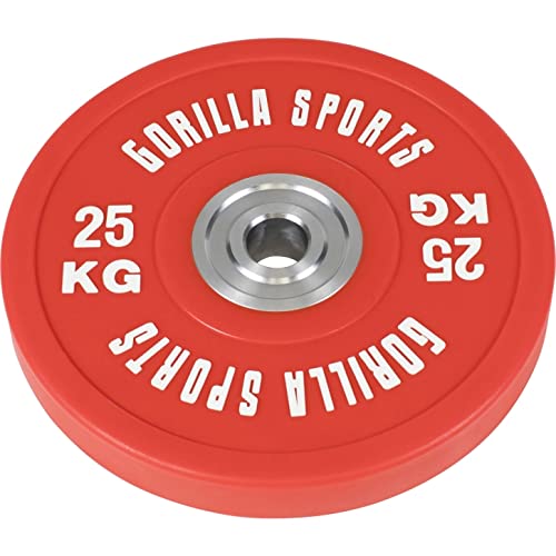 GORILLA SPORTS® - Disco de pesas olímpico Pro (25kg)