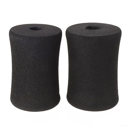 CaScab Almohadillas de espuma, almohadillas de espuma para pies, 2 rodillos de repuesto para extensión de pierna para banco de pesas 80 x 180 para diámetro de tubo de 22 a 25 mm