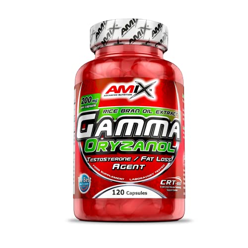 AMIX - Suplemento Deportivo Gamma Oryzanol en 120 Cápsulas - Ayuda al Incremento de la Testosterona - Contribuye a Aumentar la Fuerza y Masa Muscular - Suplemento Alimenticio