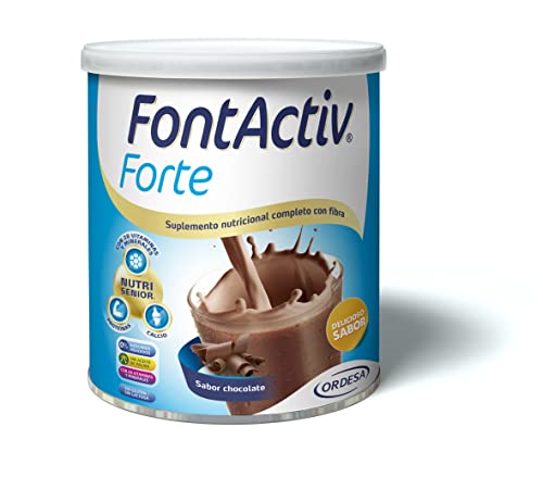 FontActiv Forte Chocolate- Suplemento Nutricional con Fibra para Adultos 0% Azúcares añadidos- 800 gr
