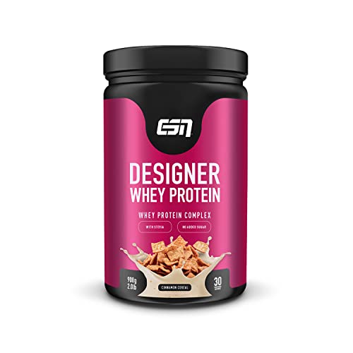 ESN Designer Whey Protein - instantáneo e ideal para batidos, quark, gachas, yogur o panqueques - 908g (muesli de canela)