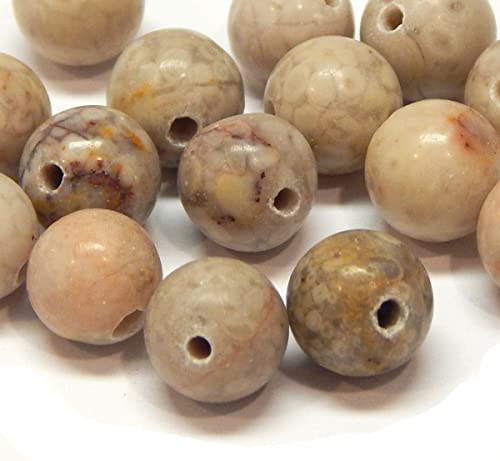 Perlas de piedras preciosas de 4 mm, piedras semipreciosas, redondas, 50 unidades, perlas con agujero para enhebrar (piedra energética Maifan)