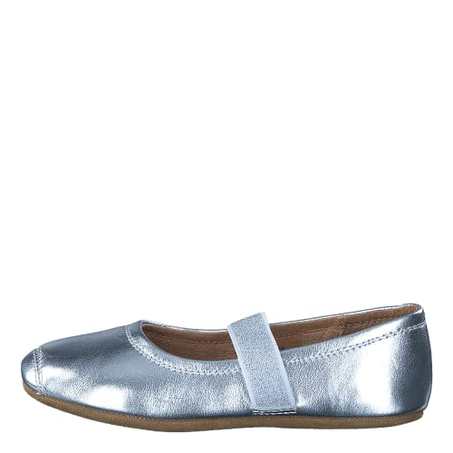 Bisgaard home shoe ballet - Zapatillas de estar por casa para niños, Plateado (Argent (01 Silver)), 35