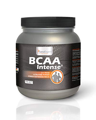 SanaExpert BCAA Intense | BEBIDA DEPORTIVA | con aminoácidos, L-leucina, L-valina y L-isoleucina, en polvo (500 g).