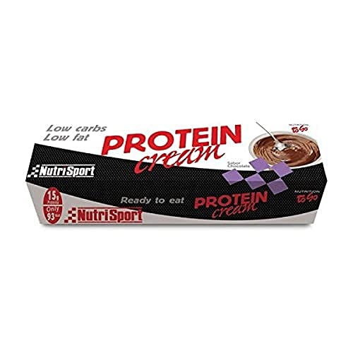 NUTRISPORT – Protein Cream | Suplementos Deportivos | Crema Proteica con Proteínas para Masa Muscular | Proteina Chocolate con Vitaminas | Bajo en Azúcar | Ideal para Adelgazar y Musculación | 3x135g