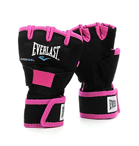 Everlast Evergel Vendas De Boxeo, Negro/Rosa Fucsia, Talla S/M