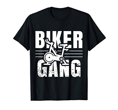 Funny Biker Gang Spin Saying Gym Workout Spinning Class Gift Camiseta