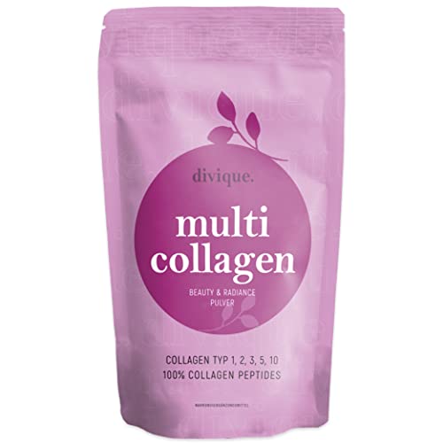 Colágeno hidrolizado puro en polvo de tipos 1, 2, 3, 5, 10 [500g] - Multi colágeno marino, bovino, pescado - alto dosificado - 10.000 mg de colágeno al día