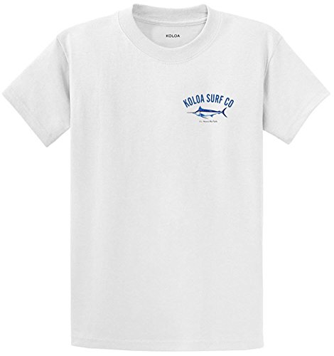 Koloa Hawaiian Blue Marlin Logo Camisetas, Tanques y Sudaderas con Capucha - Blanco - 5X-Large