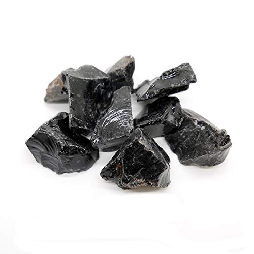 Obsidiana Pequeña en Bruto Pack 500gr Minerales y Cristales, Belleza Energética, Meditacion, Amuletos Espirituales