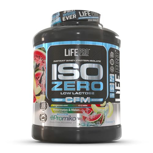 Life Pro Isolate Zero 2Kg | Alimento Deportivo de Aislado de Proteína de Suero 87%, Mejora Rendimiento Físico y Recuperación (Melon-Watermelon, 2 kg)
