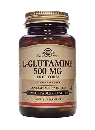Solgar L-glutamina Cápsulas Vegetales De 500 Mg - Envase De 50, color Multicolor, 50 Unidad