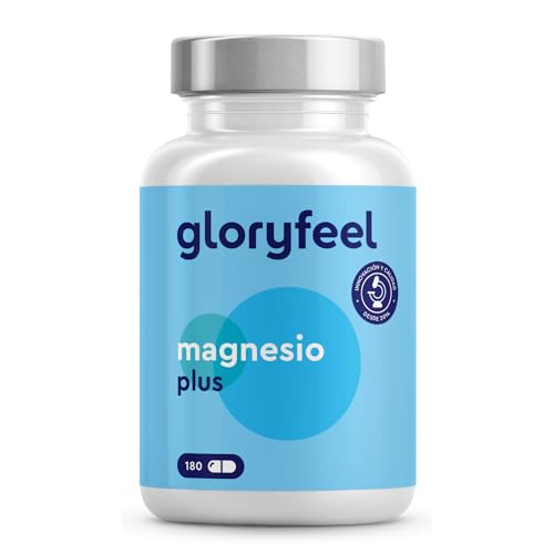 Citrato de magnesio Premium 1554mg - Con vitamina B6 y B12 para músculos, huesos y sistema inmunitario* - Alta biodisponibilidad - 180 cápsulas veganas - Probado en laboratorio, sin aditivos