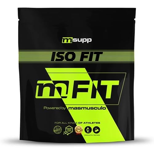MASMUSCULO - MM Fit Line - ISO Fit - Proteína de Aislado de Suero - En Polvo - 2 kg - Bolsa 2 Meses - Recuperador Muscular - Aumento Masa Muscular - ISO Fit - Sabor Fresa