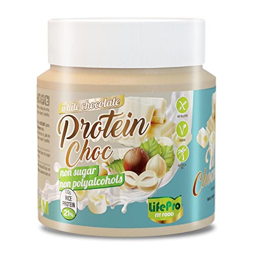 Life Pro Healthy Protein Cream White Chocolate 250G | Crema Elaborada Con Avellanas Naturales | Delicioso Sabor Chocolate Blanco