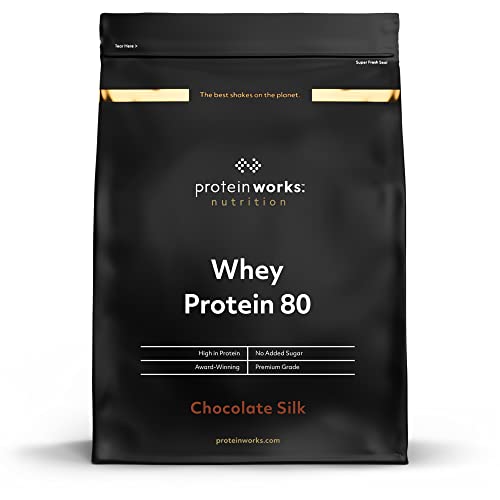 Whey Protein 80 | 82% De Proteína | Batido Alto En Proteínas & Bajo En Azúcares | THE PROTEIN WORKS | Chocolate Suave | 2kg