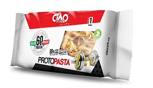 Ciao Carb - Pasta proteica de 100 g, 3 paquetes de alto contenido de proteínas (60 %)