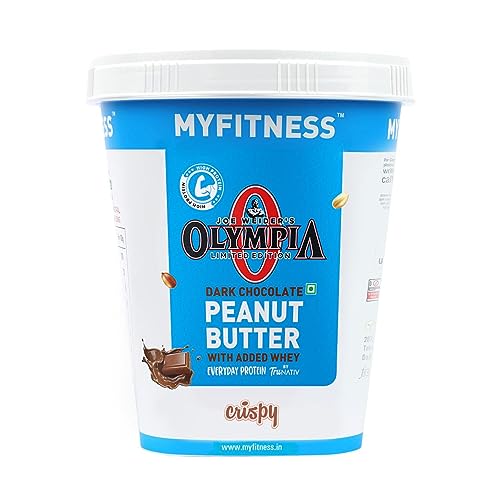 MYFITNESS Peanut Butter Dark Chocolate Olympia Non-GMO Gluten-Free No Preservative All Natural Ingredient High Protein Made with American Recipe, 1 kg