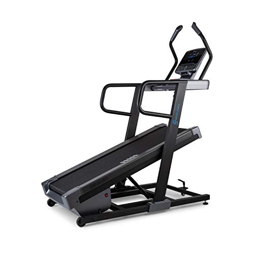 Capital Sports Challenger - Cinta de Correr, Cinta de Correr electrica con pulsómetro, Maquina de Correr con Pantalla LCD, Kinomap, 0,8 a 18 Km/h, 13 programas, MP3, Altavoz, hasta 120 Kg, Negro