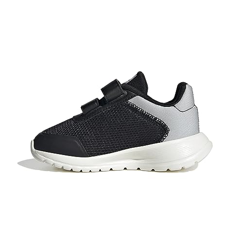 adidas Tensaur Run Shoes, Zapatillas de Deporte Unisex niños, Core Black Core White Grey Two, 26 EU