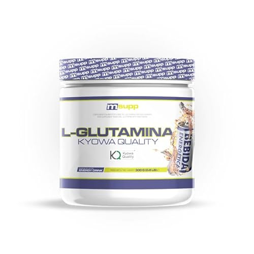 MM Supplements - Glutamina Kyowa en Polvo - 300 g - Ayuda al Desarrollo Muscular - Mejor Rendimiento Deportivo - Bote para 2 Meses - Sabor Bebida Energética