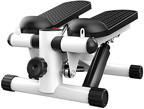 JHNEA Máquina de Step Swing, Multiusos Stepper Fitness con Pantalla Multifuncional Fitness Stepper Cardio Fitness Máquinas de Step para Ejercicio En Oficina & Casa,Black