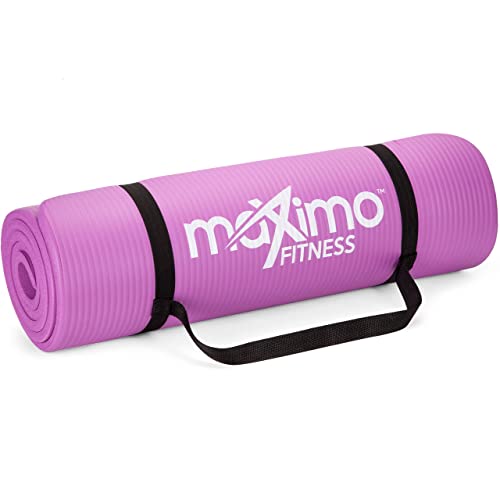 Maximo Exercise Mat NBR Fitness Mat - Multi Purpose - 183 x 60 x 1.2 centimetres - Yoga, Pilates, Sit-Ups, Stretching, Home, Gym - Perfect for Men and Women.