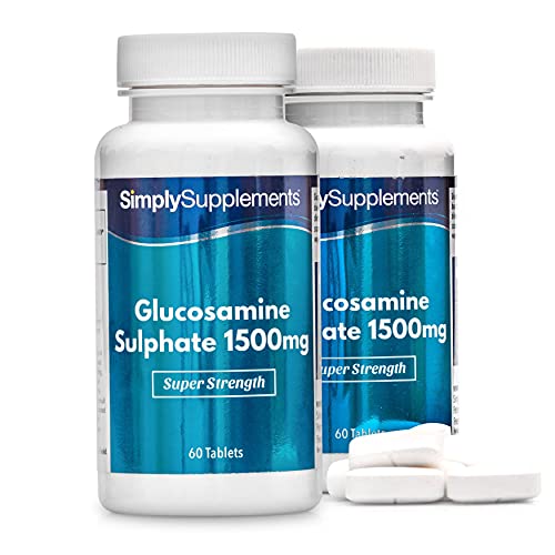 Sulfato de Glucosamina 1500mg - ¡Bote para 4 meses! - 120 Comprimidos - SimplySupplements