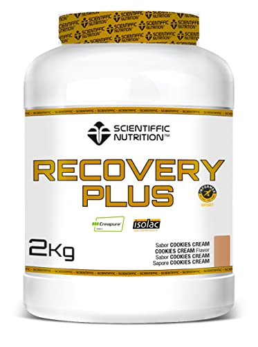 Scientiffic Nutrition - Recovery Plus, Bebida Post Entreno, Recuperador Muscular con Carbohidratos, Proteina, Creatinna y Electrolitos, en Polvo, Sin Gluten - 2Kg