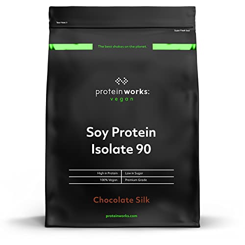 Protein Works| Proteína De Soja 90 (Aislado) | Chocolate Suave | 100% Vegano | Procedente De Fuentes Sostenibles | Bajo En Grasas | 1kg