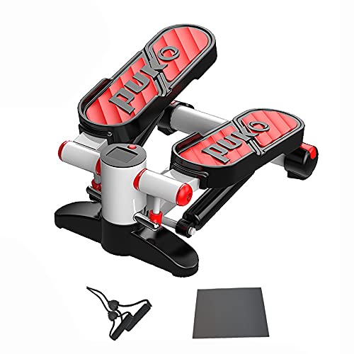 angroups Stepper para Ejercicios Cardio,Mini Stepper Fitness Máquina de Step,Escaladora y Swing Stepper para usuarios Principiantes y avanzados con Pantalla Multifuncional,140kg