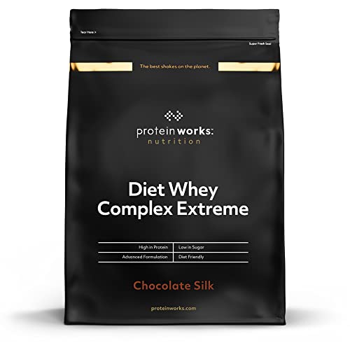 Protein Works| Batido Dietético de Proteína Whey | Sabor Chocolate| 1Kg de Diet Whey Complex Extreme