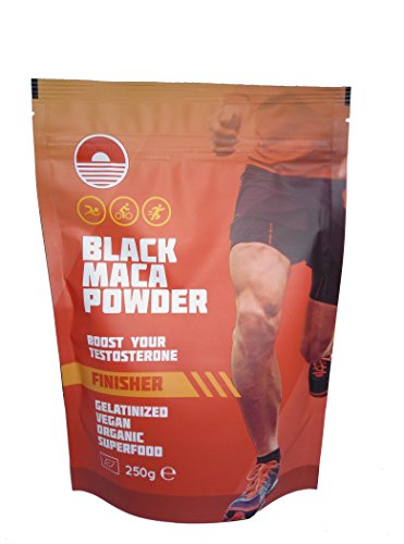 MoringaON Black Maca Powder Gelatinizada 250G | Mejora el rendimiento atletico | Maca negra gelatinizada ecológica