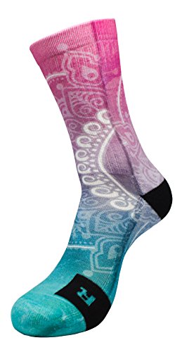 STYLE FOREVER Inspire Series Mandala Active Athletic Calcetines deportivos personalizados (47-50)