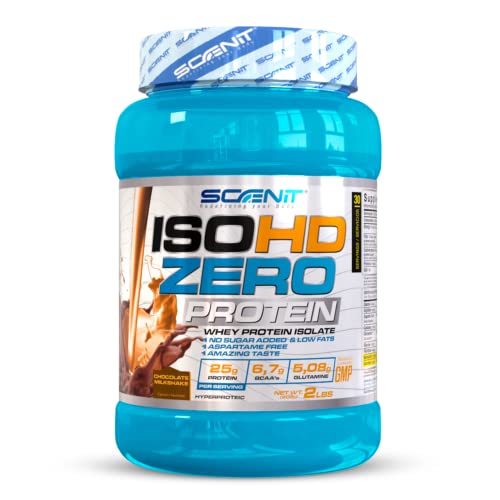 ISOHD Zero Protein - 100% whey protein isolate, proteinas whey para el desarrollo muscular - Proteinas para masa muscular con aminoácidos - proteinas whey isolate - 908 g (Chocolate)