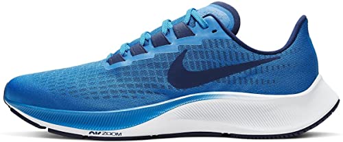 Nike Air Zoom Pegasus 37, Zapatilla de Correr Hombre, Foto Azul/Azul Vacío/Blanco, 44 EU