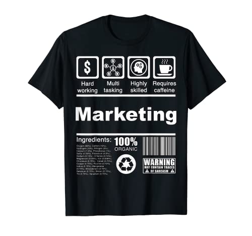 Marketing Datos Nutricionales Divertidos - For Marketer Camiseta